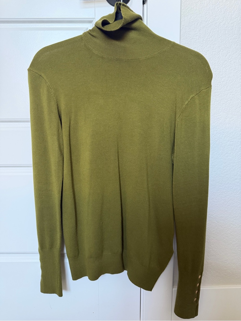 Zara Olive Green Turtleneck Sweater